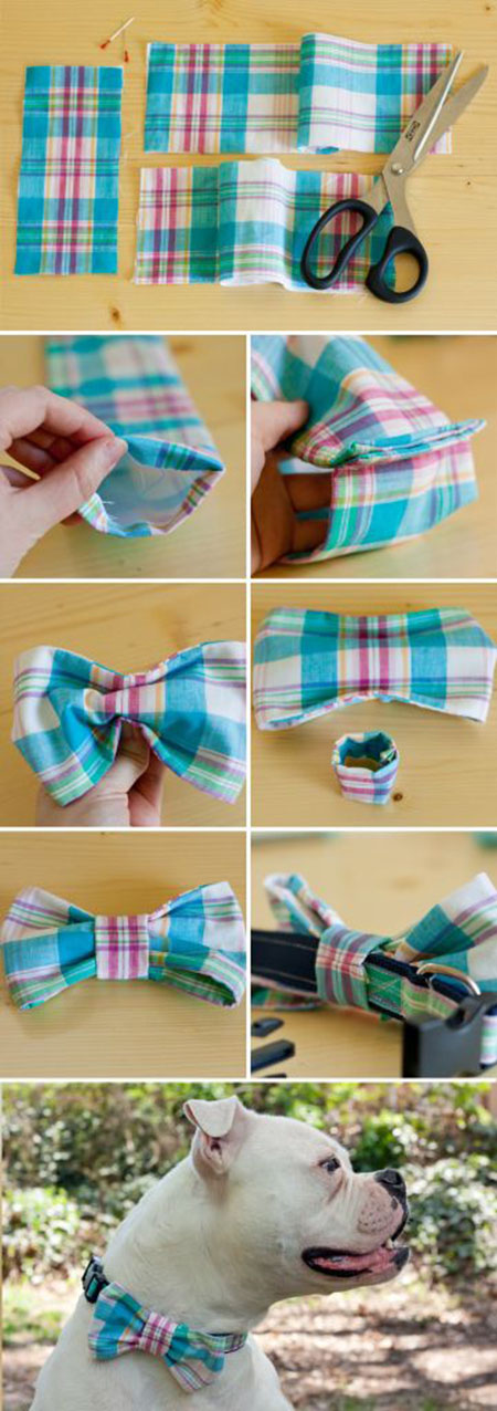 10 DIY Dog Collar Bow Tie670e44