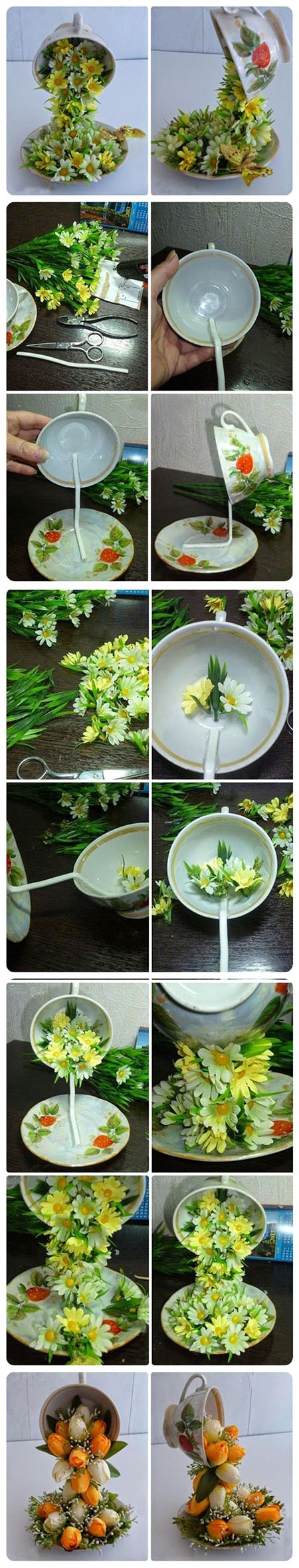 10  DIY Topiary Flower Flying Cup Decorationse25a03