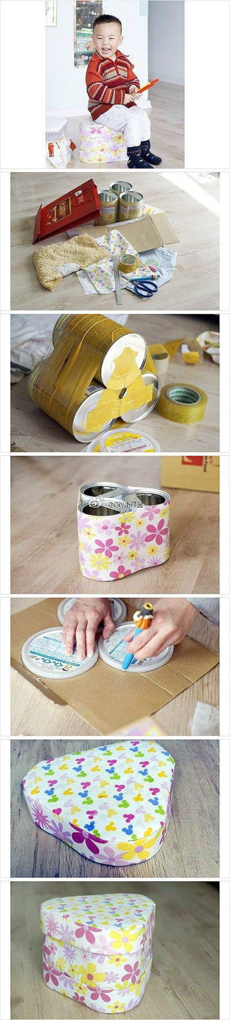 13  Cute recycling idea for tin cans.59f5bbd