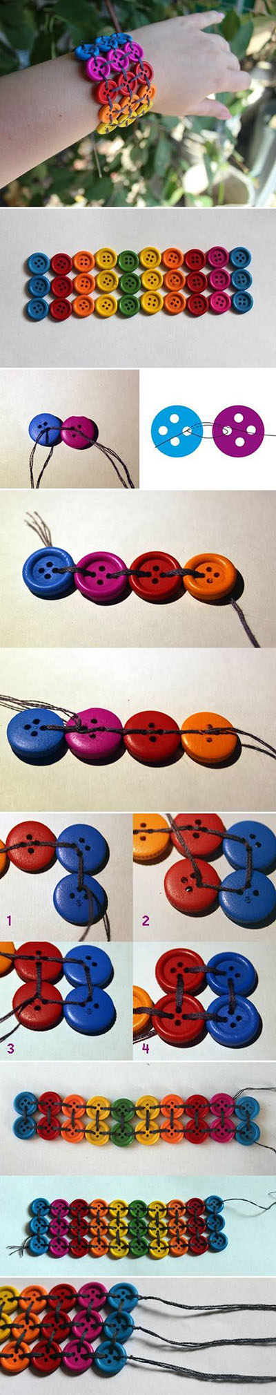 16 DIY Wide Buttons Bracelet 03c5d65