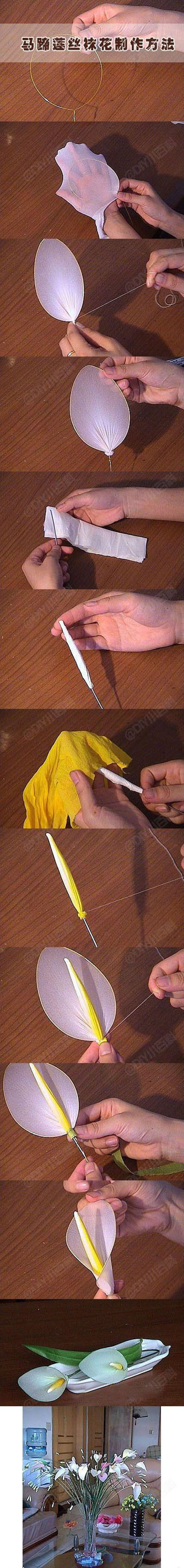18  DIY Simple Calla Stocking Flowerbda67