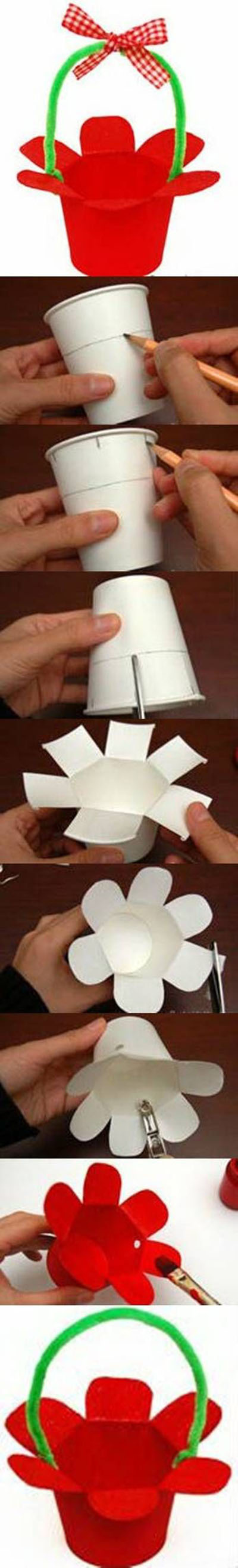 19  DIY Paper Cup Basket6d3