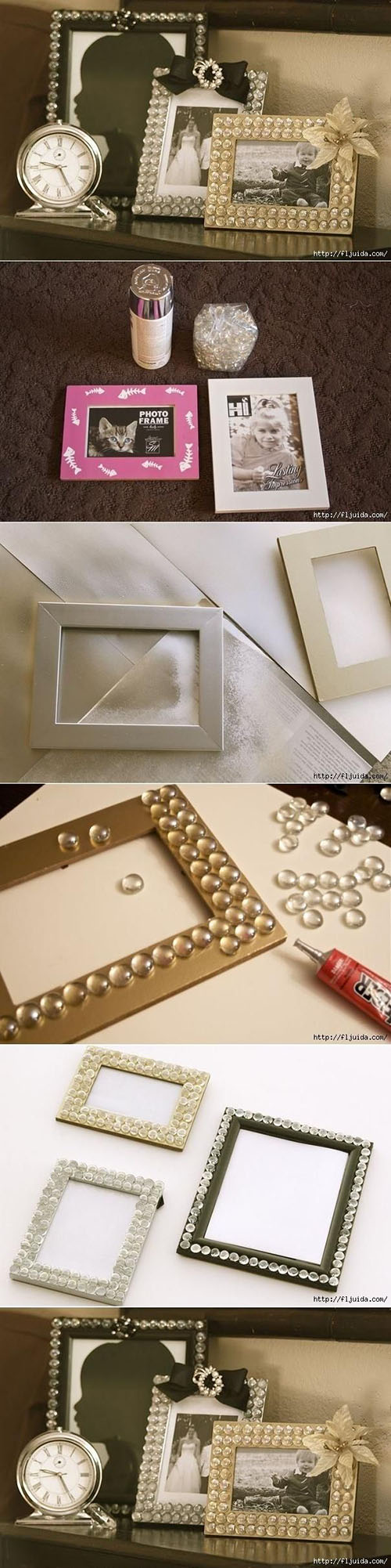 5  DIY Glamorous Picture Frameaccebce