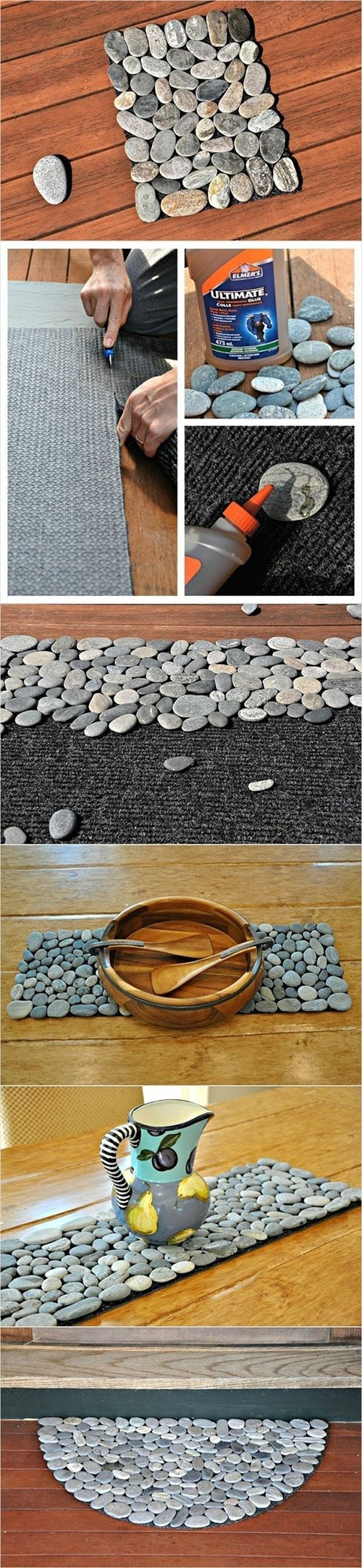 8 how to make a rock place mat for your table e051fb3