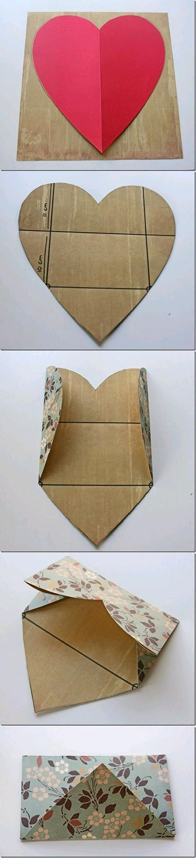 10 DIY Envelope from a Heart bfbb1e