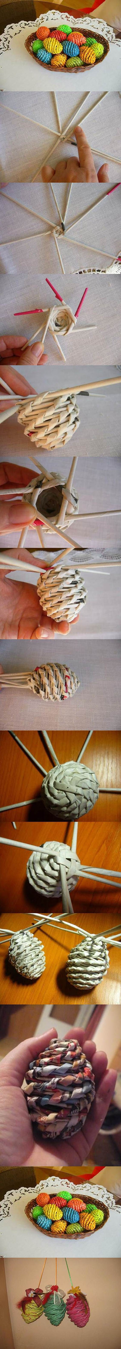 18 DIY Woven Paper Easter Eggs 099a