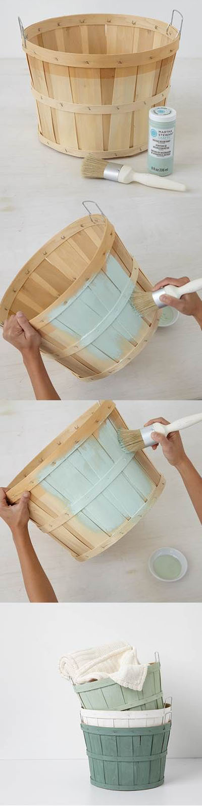 2 Customize orchard baskets with Vintage Decor Paint bcef