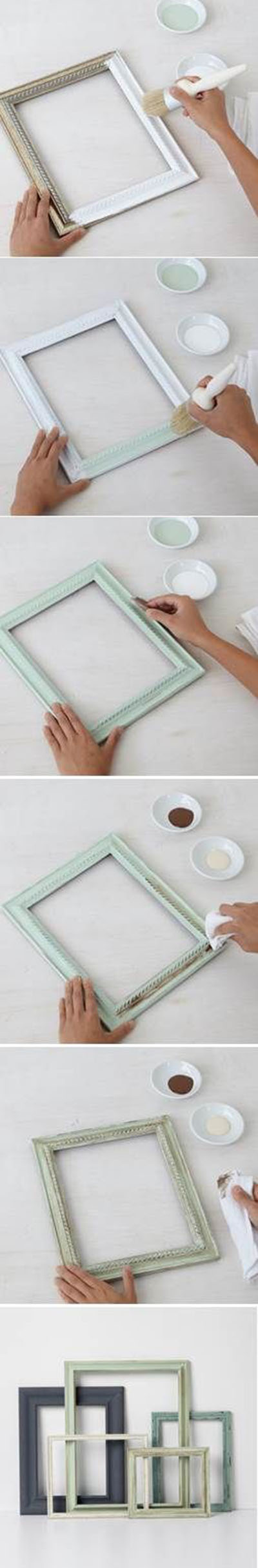 3 Make beautiful frames with Vintage Decor Paint and Wax 829acd1