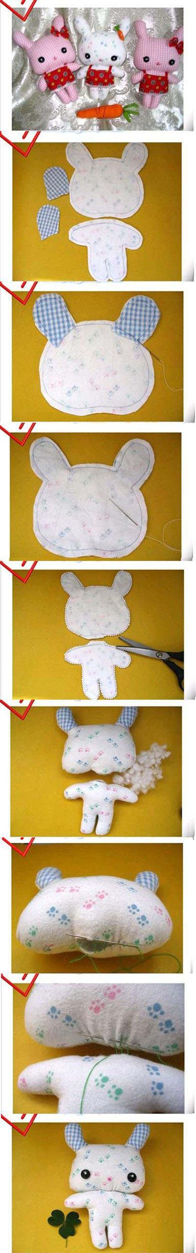 8 DIY Cute Fabric Bunny 1f632f06c3a3