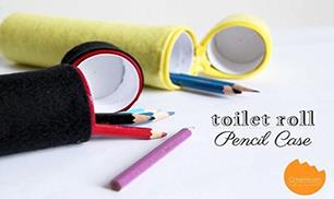 Make Toilet Paper Roll Pencil Case