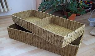 DIY Newspaper Basket with Compartments