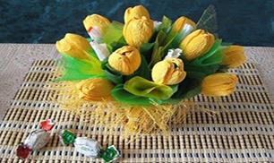 DIY Sweet Chocolate Tulip Flower Bouquet