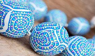 How to make wonderful polymer beads with spiral patterns