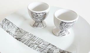 Scribble Decorated Porcelain