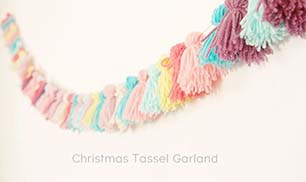 DIY Christmas Alternative Tassel Garland